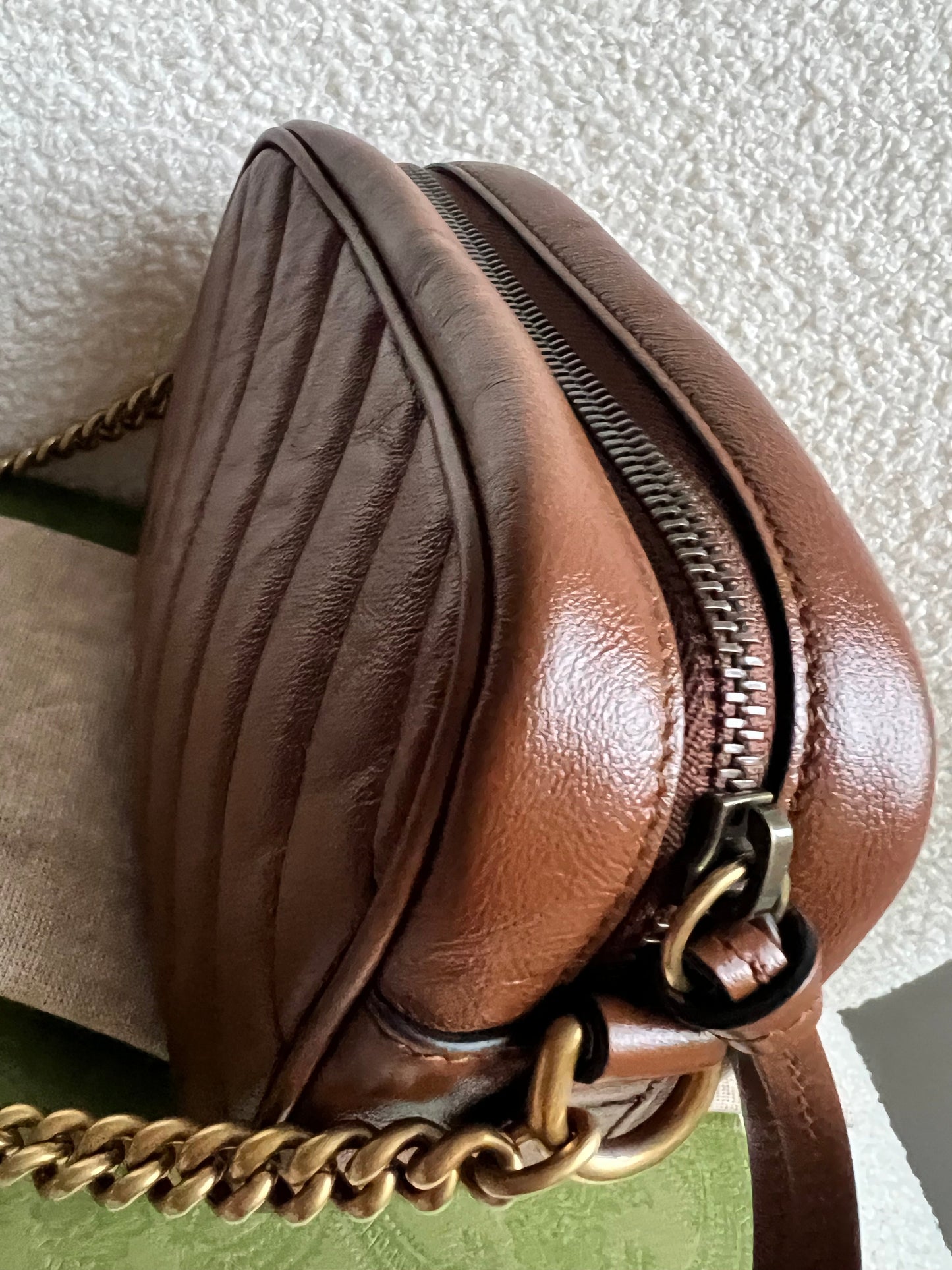 Gucci GG Brown Marmont Mini Shoulder Bag (RRP £1,360)