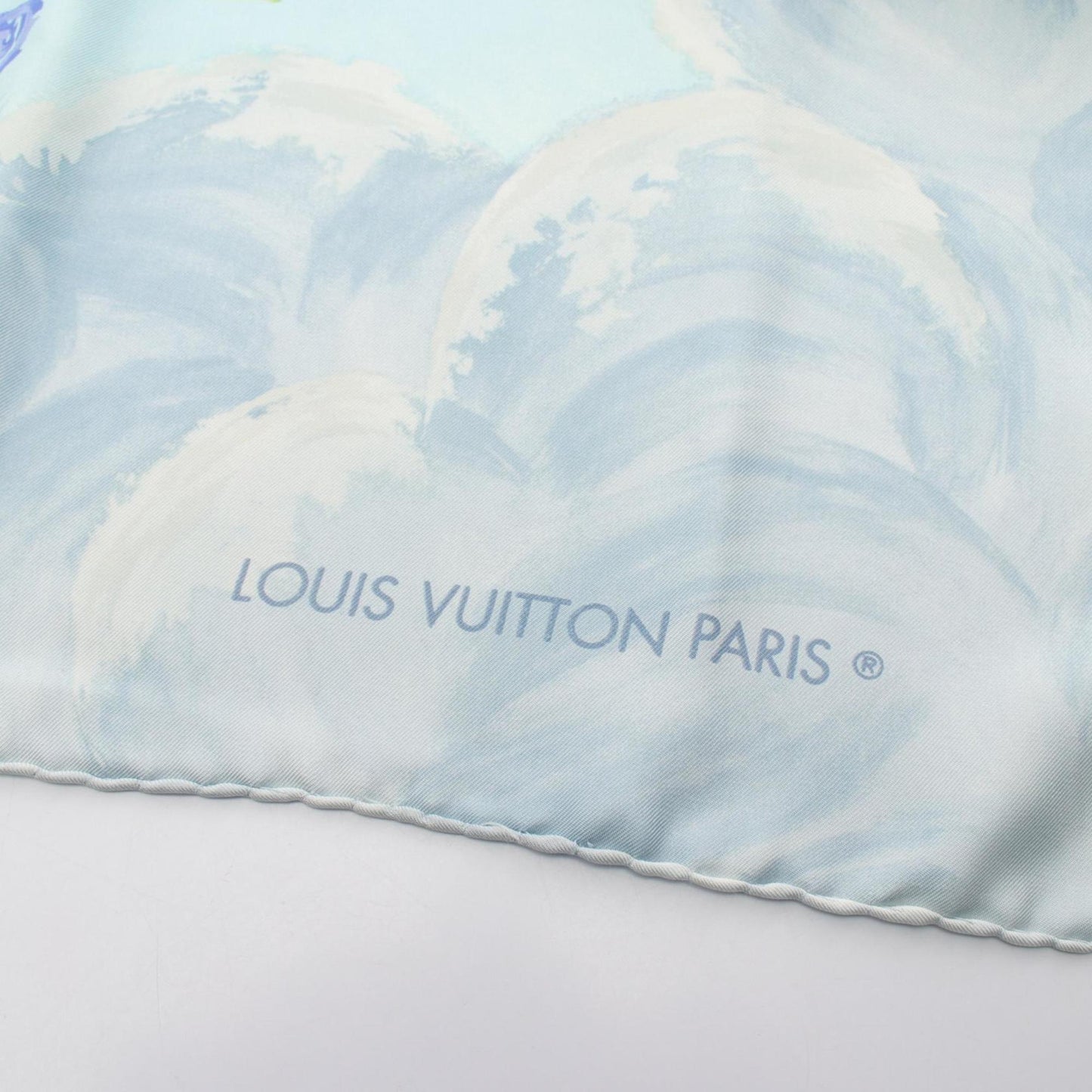 Louis Vuitton blue  Silk Scarf