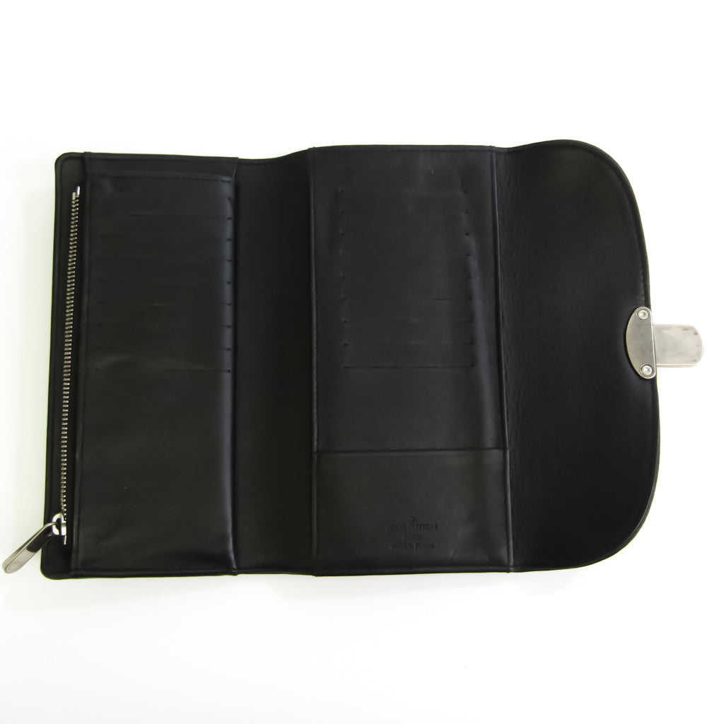 Louis Vuitton Black Leather Portefeuille Amelia wallet accessories