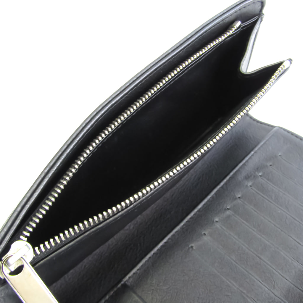 Louis Vuitton Black Leather Portefeuille Amelia wallet accessories
