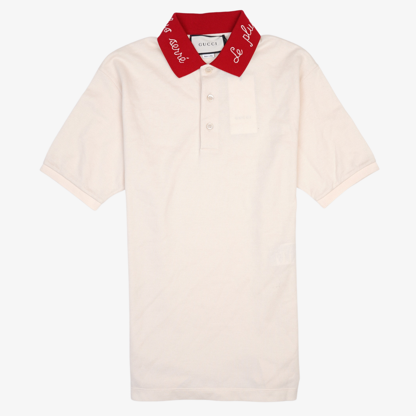 Gucci Mens Le Plus Polo Ivory Red Small