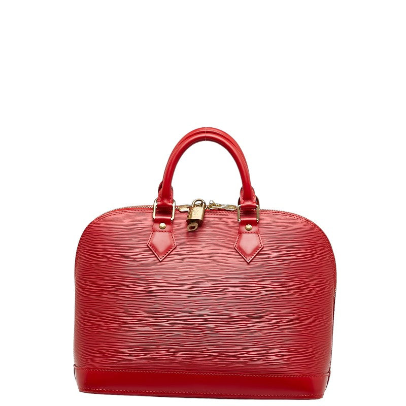 Louis Vuitton Epic Alma Bag Boston Bag M52147 Castilian Red Leather  Louis Vuitton