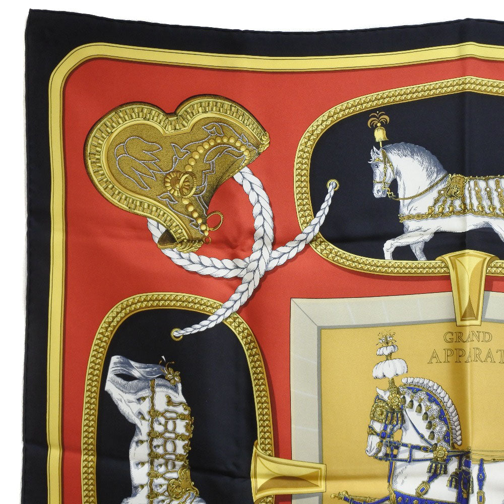 HERMES scarf silk multicolor GRAND APPARAT Carre90 Women Used