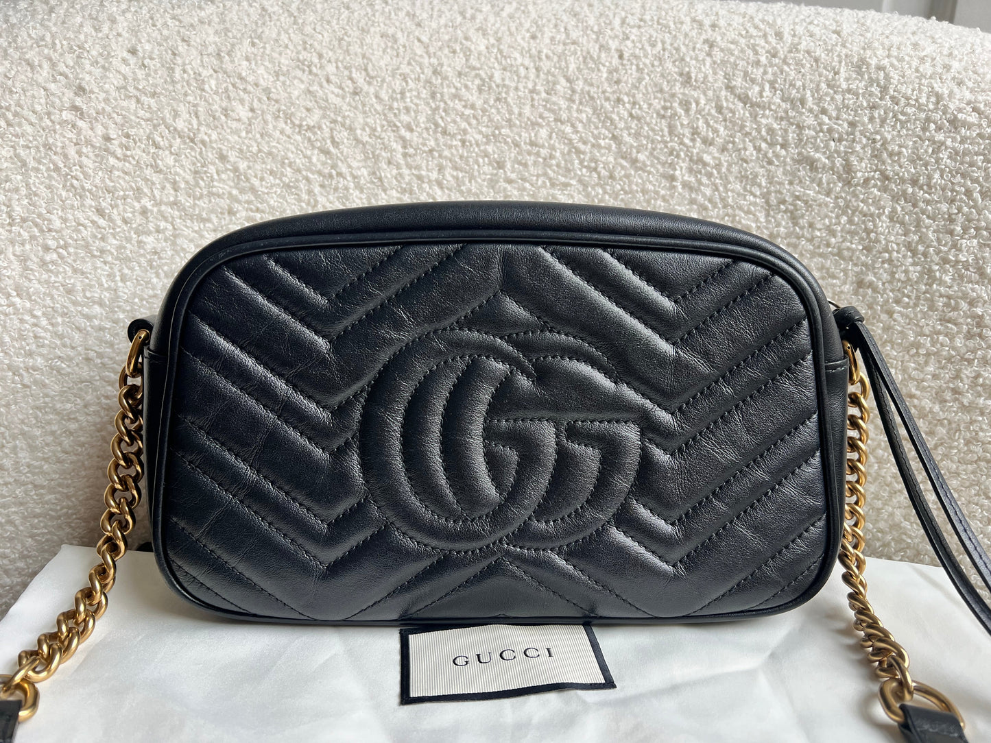 Gucci GG Black Marmont Small Shoulder Bag (RRP £1440)