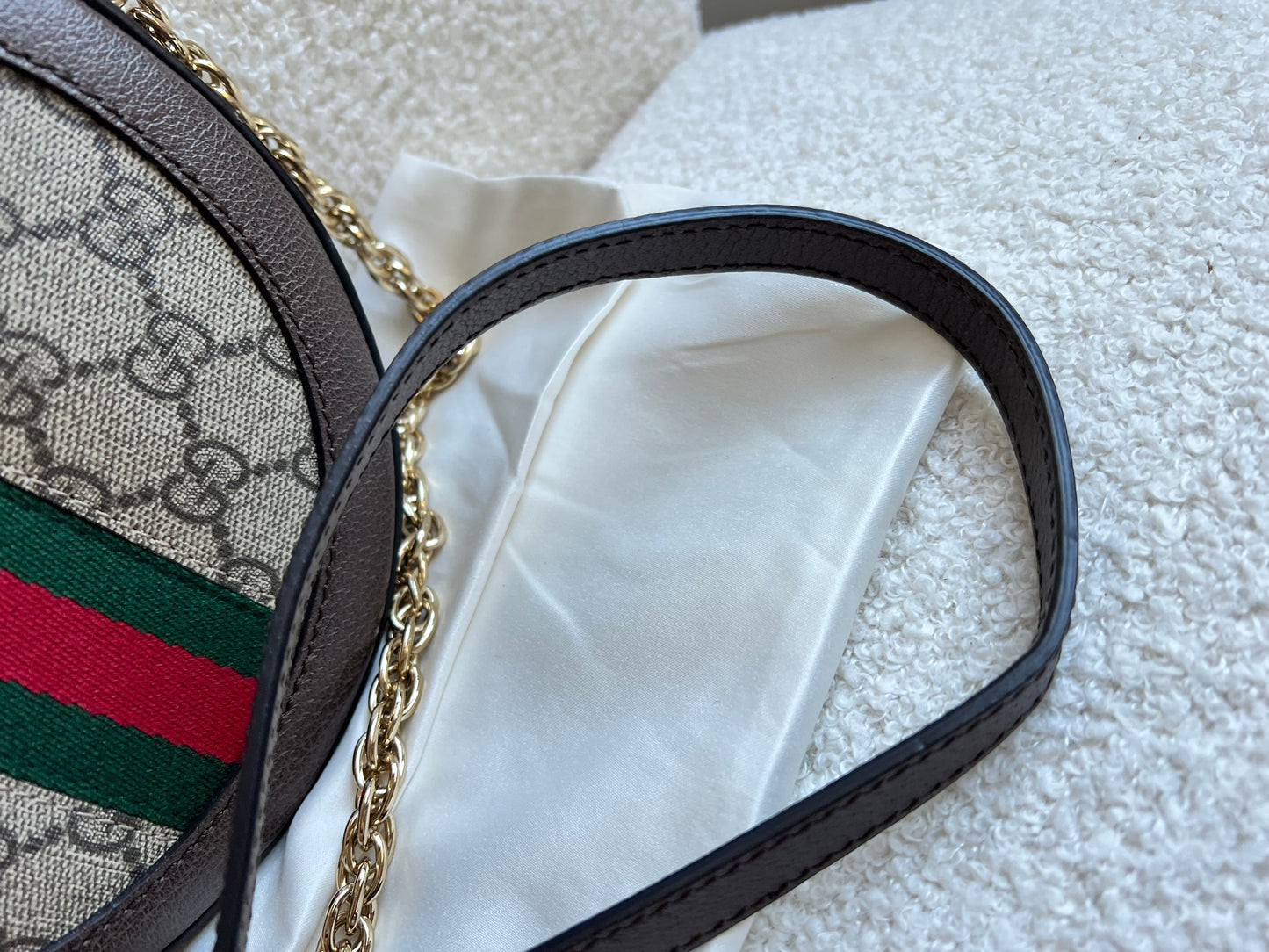 Gucci GG Ophidia Mini GG Round Shoulder Bag (RRP £1,270)
