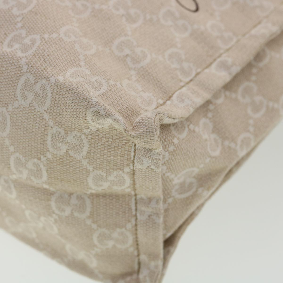 Gucci GG Canvas Hand Bag Beige 283414  36445