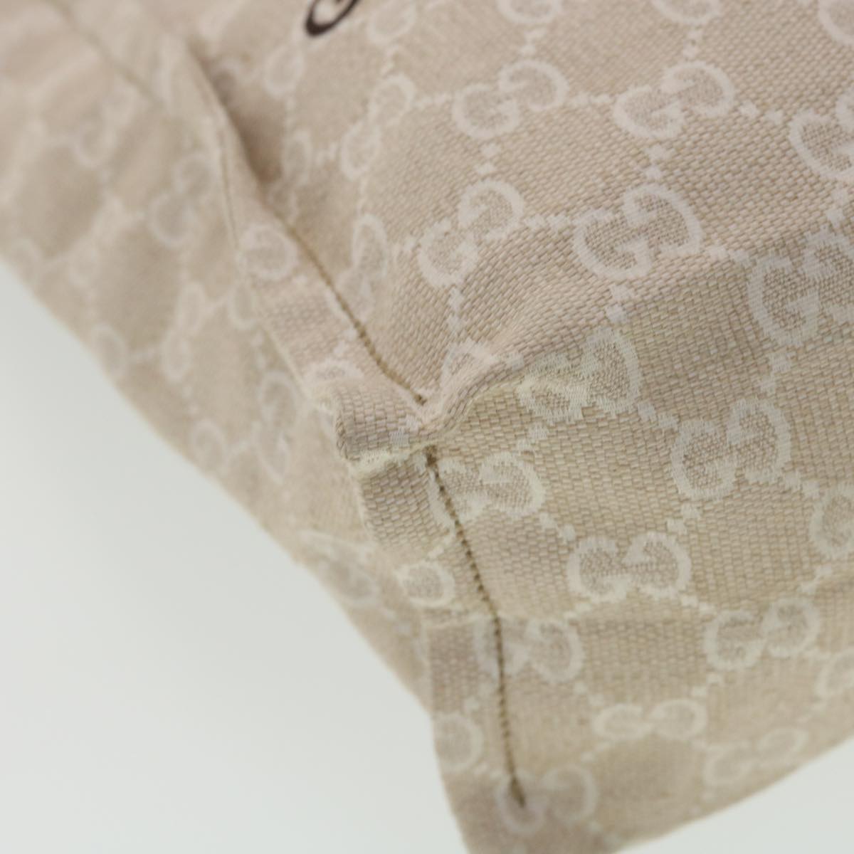 Gucci GG Canvas Hand Bag Beige 283414  36445