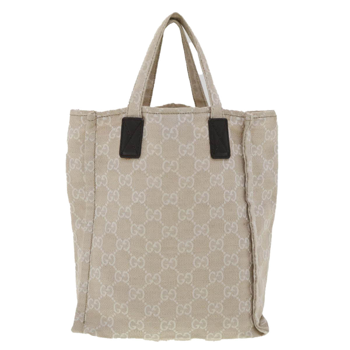 Gucci GG Canvas Hand Bag Beige 283414  36445