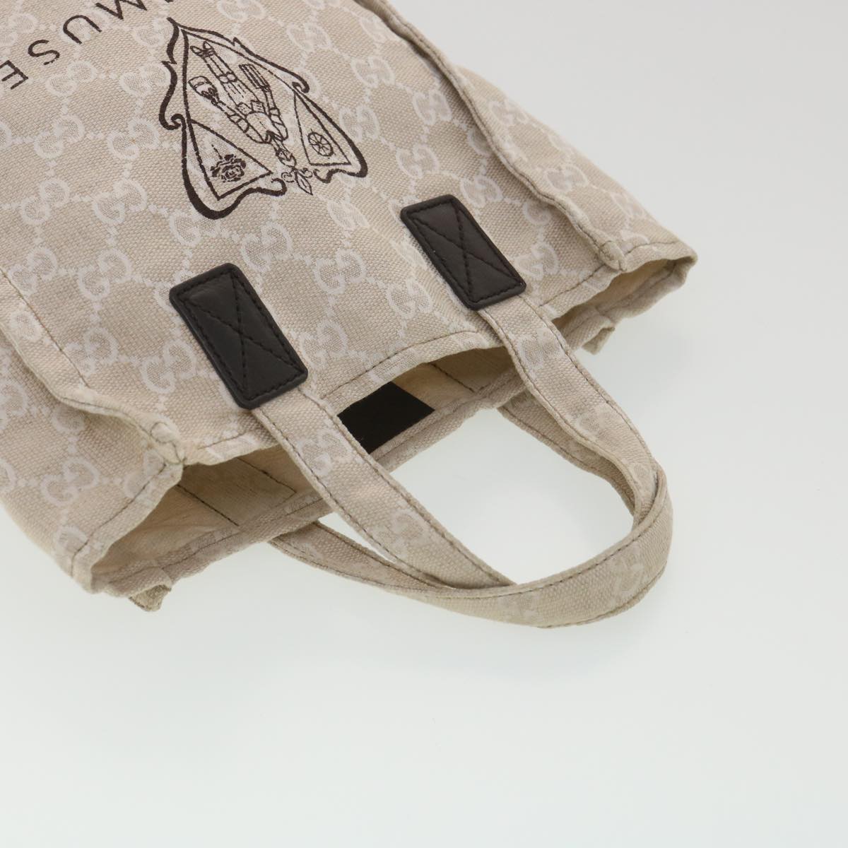 Gucci GG Canvas Hand Bag Beige 283414  36445