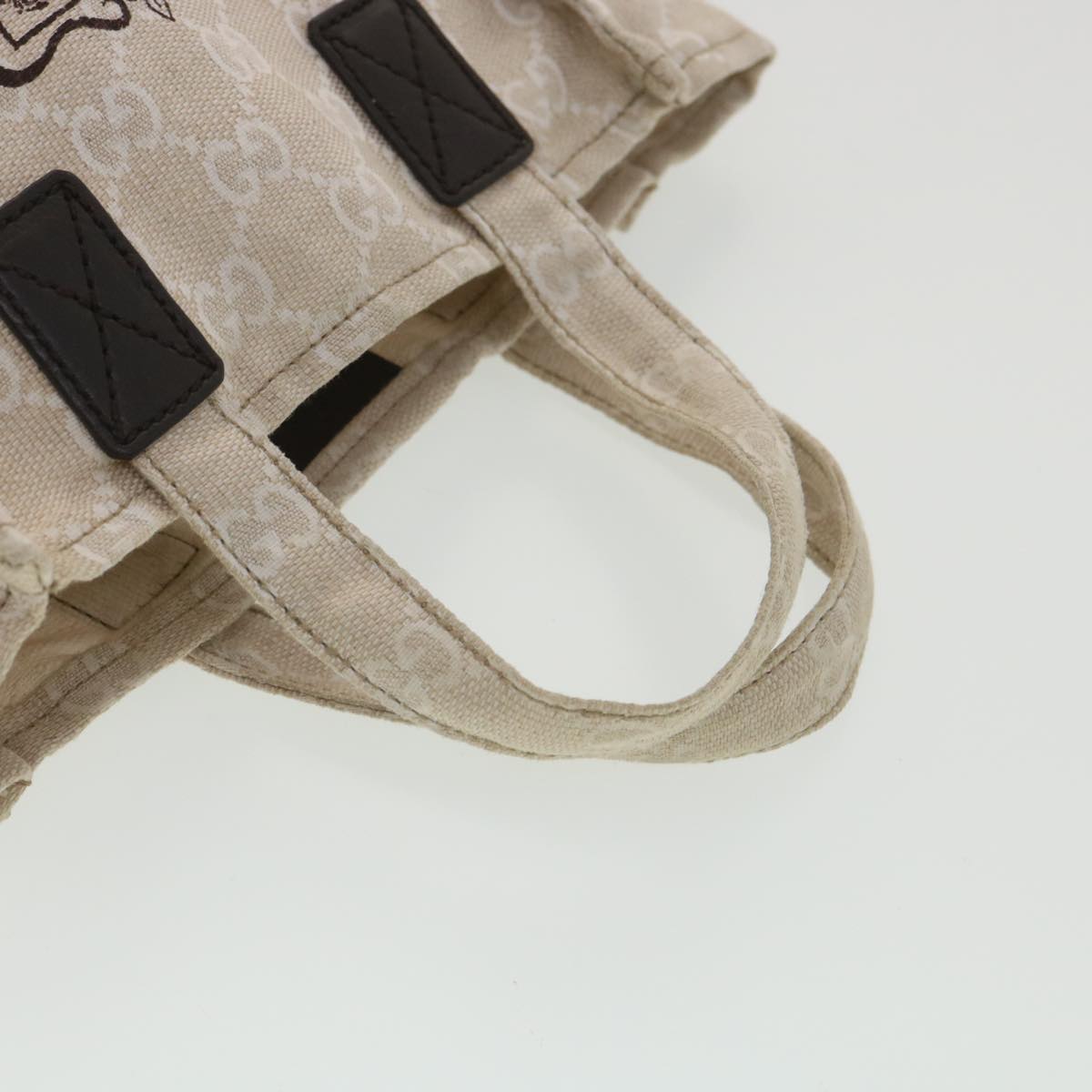 Gucci GG Canvas Hand Bag Beige 283414  36445