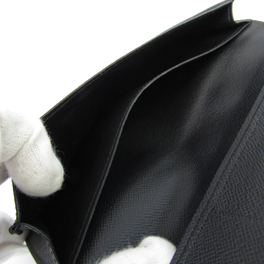 Louis Vuitton Black Leather Portefeuille wallet accessories