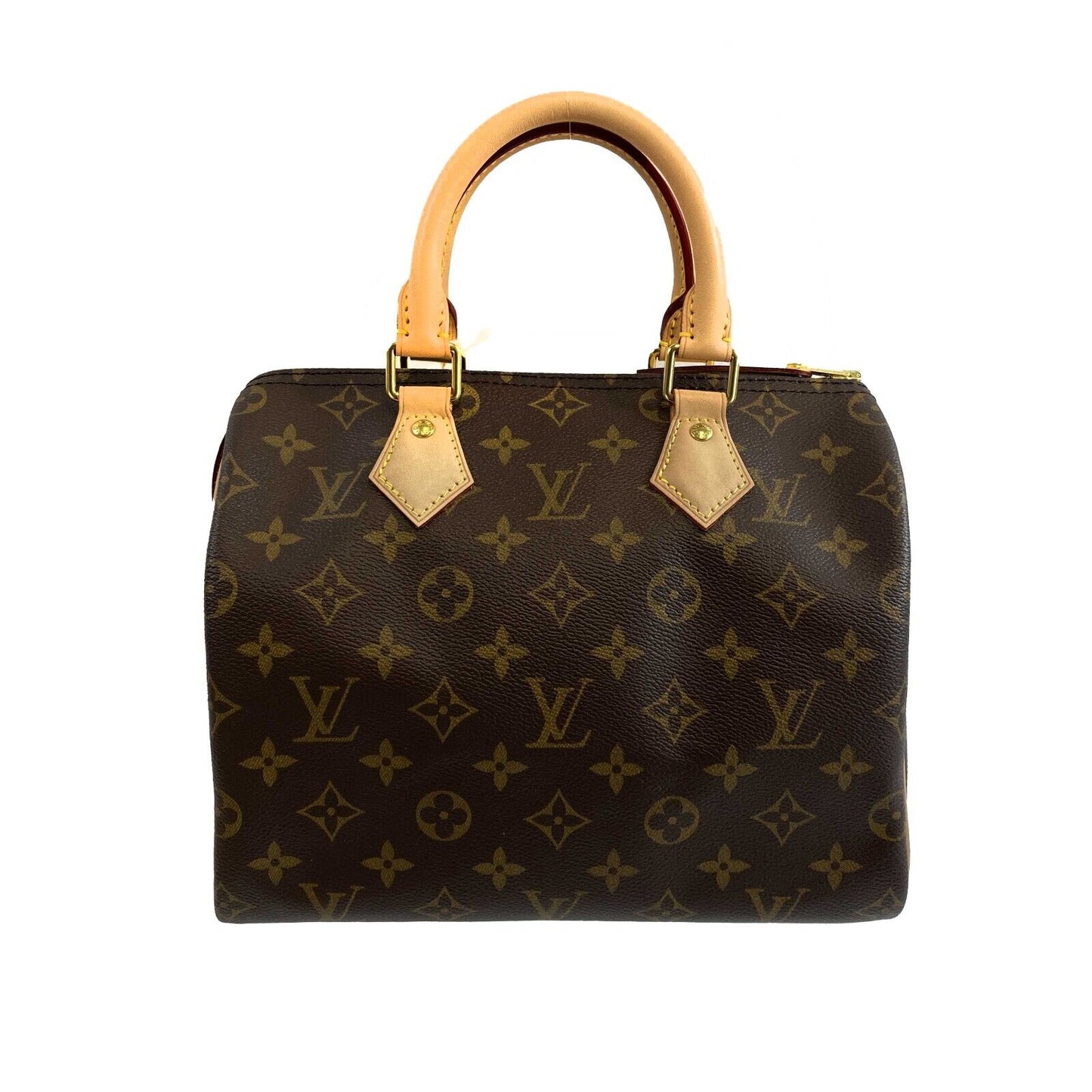 LOUIS VUITTON - Excellent - Speedy 25 - Brown Monogram Coated Canvas Satchel
