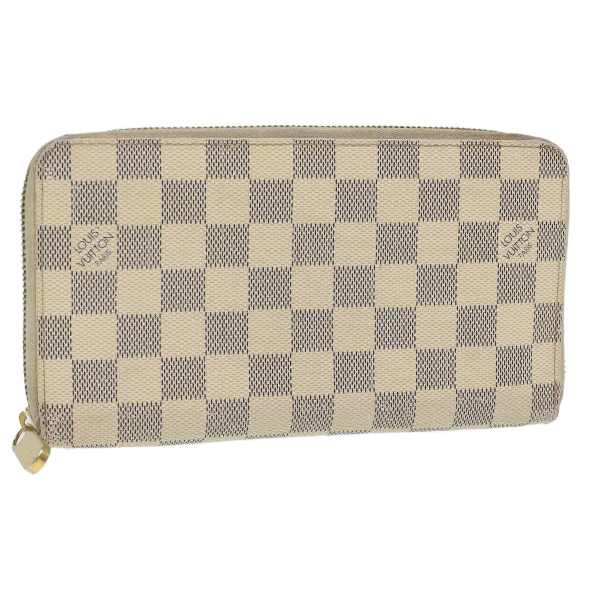 LOUIS VUITTON Damier Azur Zippy Organizer Long Wallet N60012 LV Auth 36803