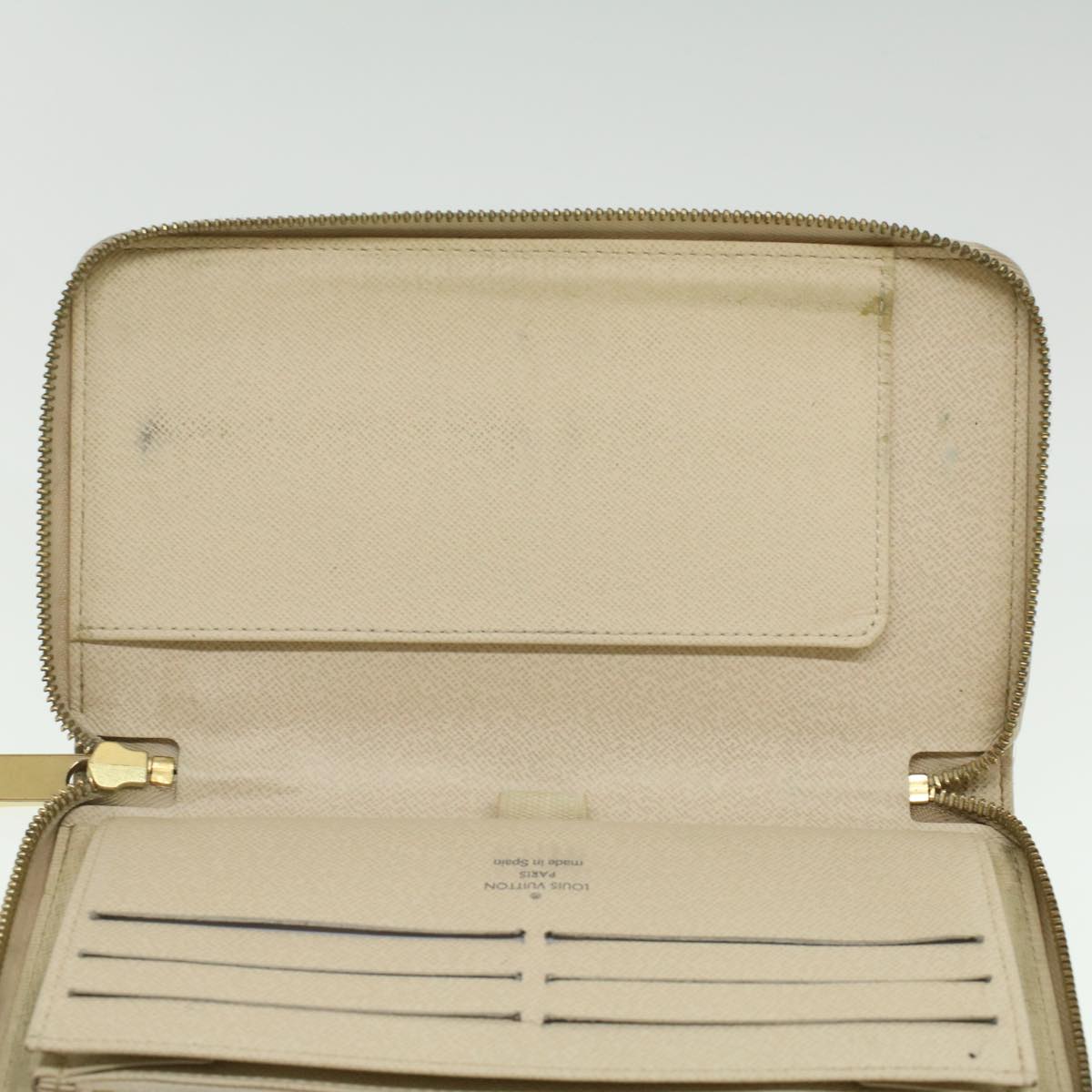 LOUIS VUITTON Damier Azur Zippy Organizer Long Wallet N60012 LV Auth 36803
