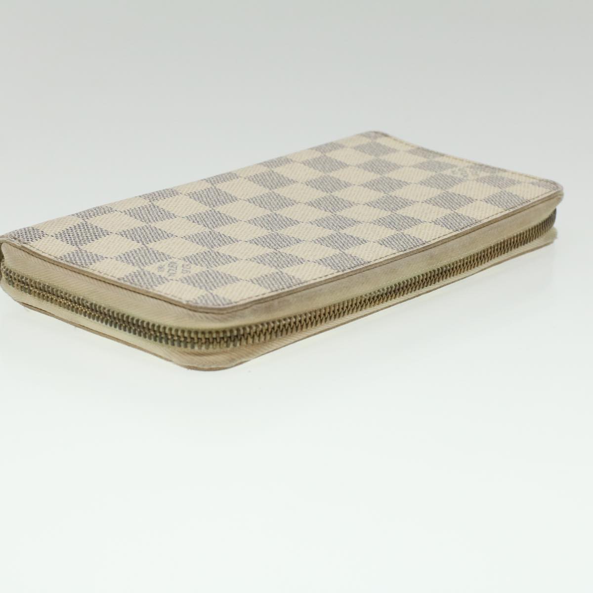 LOUIS VUITTON Damier Azur Zippy Organizer Long Wallet N60012 LV Auth 36803