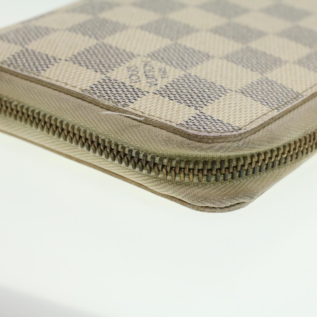 LOUIS VUITTON Damier Azur Zippy Organizer Long Wallet N60012 LV Auth 36803
