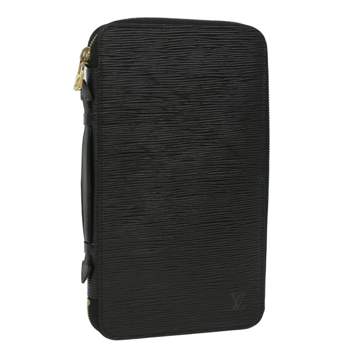 LOUIS VUITTON Epi Organizer Voyage Travel Case Black LV Auth 36811