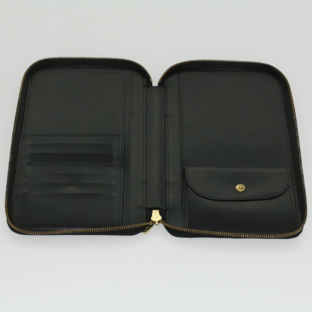 LOUIS VUITTON Epi Organizer Voyage Travel Case Black LV Auth 36811