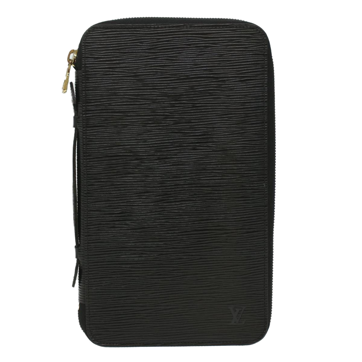 LOUIS VUITTON Epi Organizer Voyage Travel Case Black LV Auth 36811