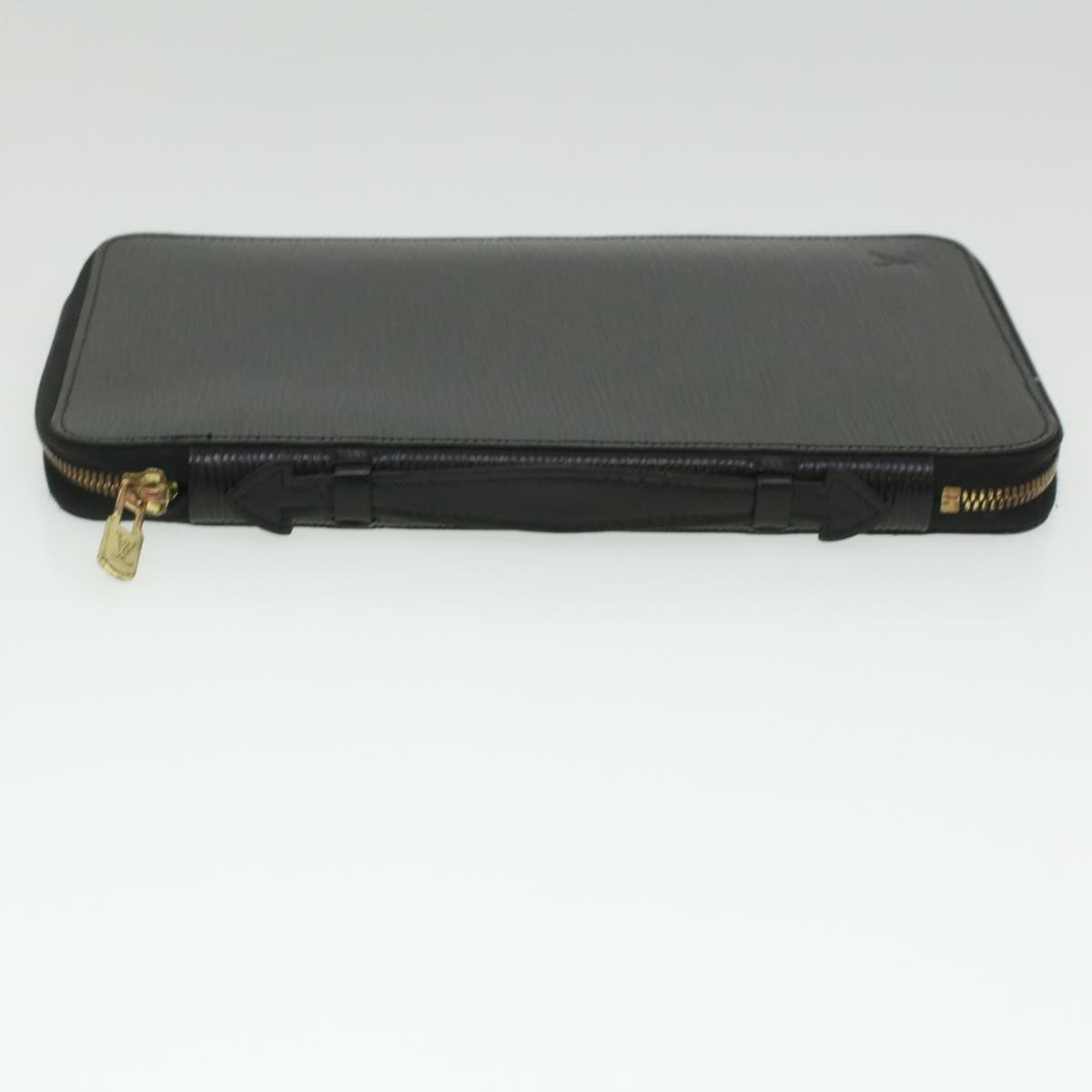 LOUIS VUITTON Epi Organizer Voyage Travel Case Black LV Auth 36811