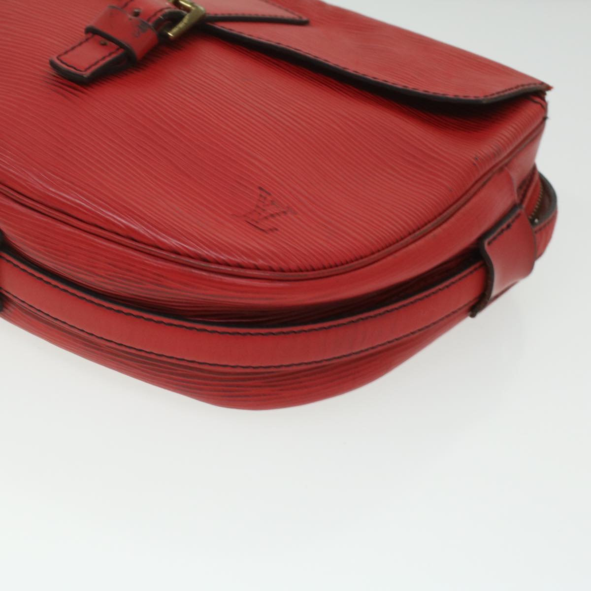 LOUIS VUITTON Epi June Feuille Shoulder Bag Red M52157 LV Auth 36897