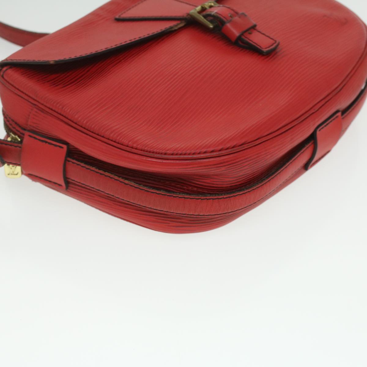 LOUIS VUITTON Epi June Feuille Shoulder Bag Red M52157 LV Auth 36897