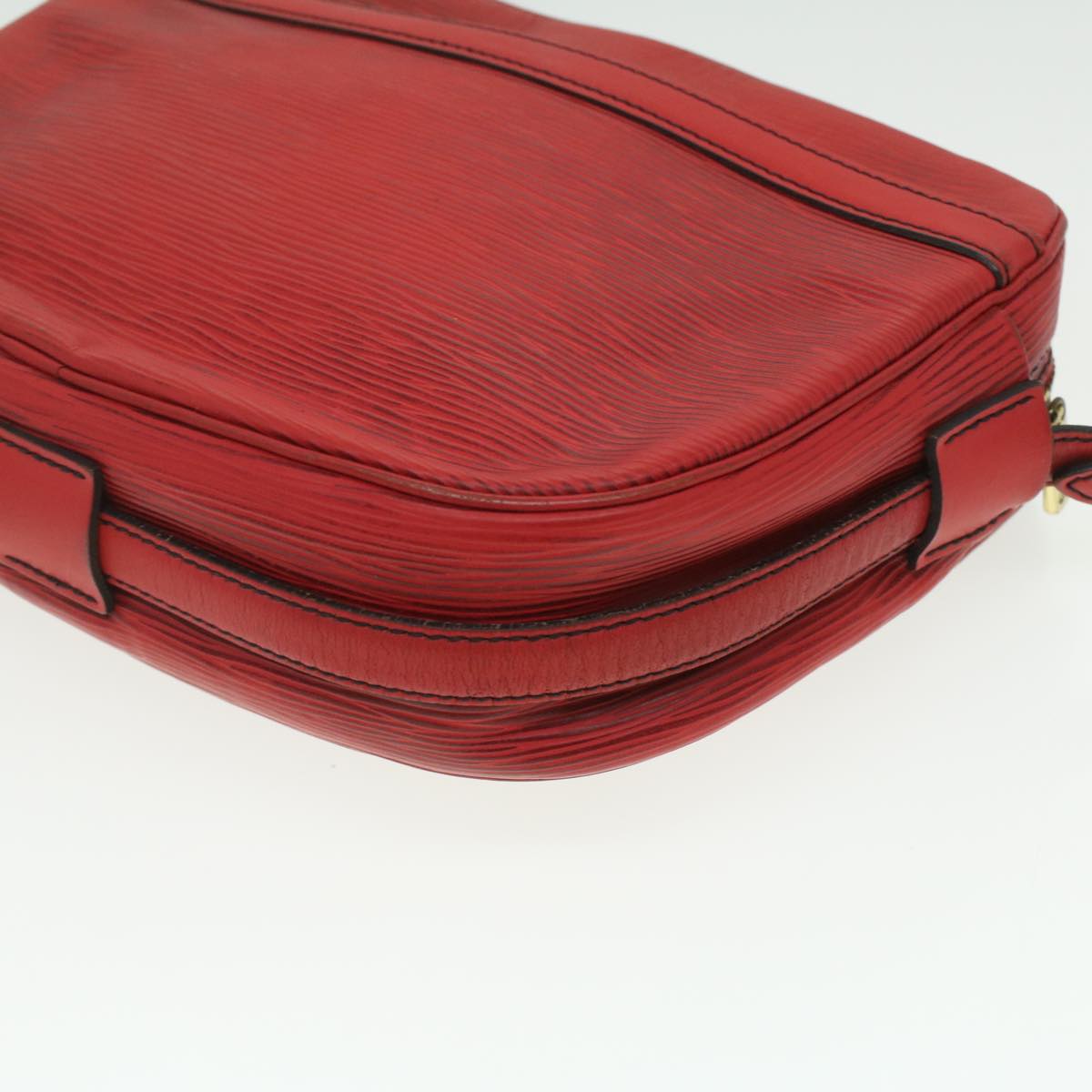 LOUIS VUITTON Epi June Feuille Shoulder Bag Red M52157 LV Auth 36897