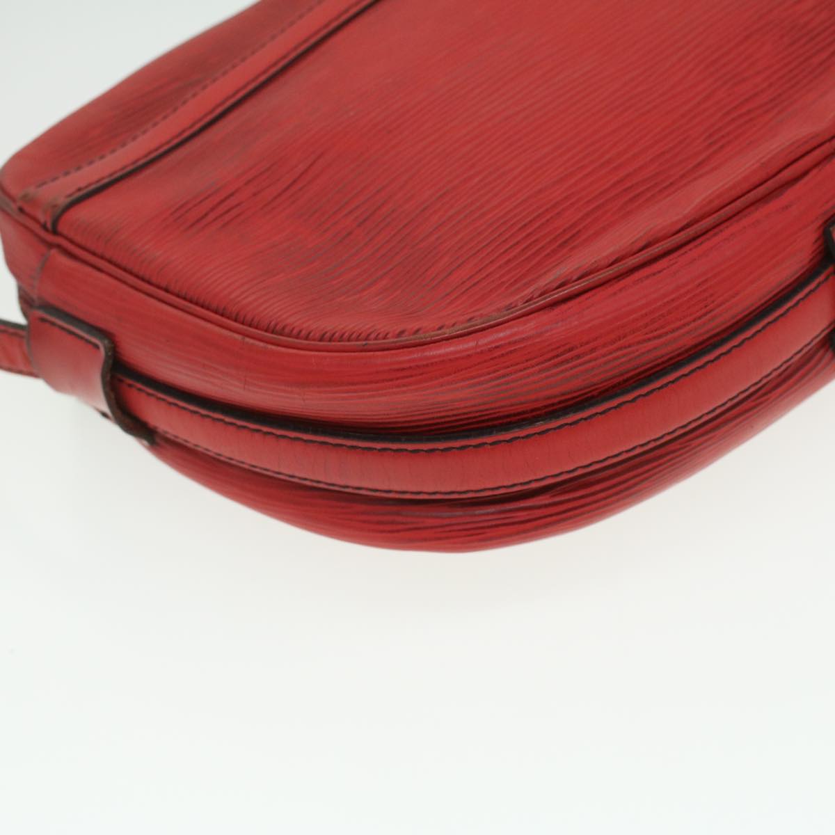 LOUIS VUITTON Epi June Feuille Shoulder Bag Red M52157 LV Auth 36897
