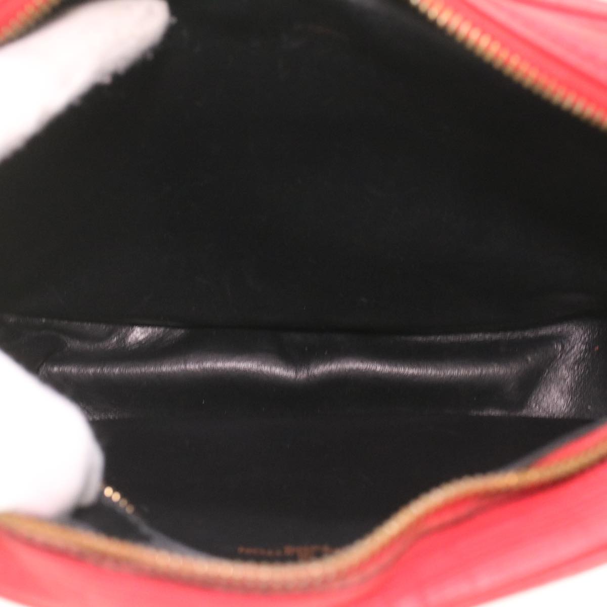 LOUIS VUITTON Epi June Feuille Shoulder Bag Red M52157 LV Auth 36897