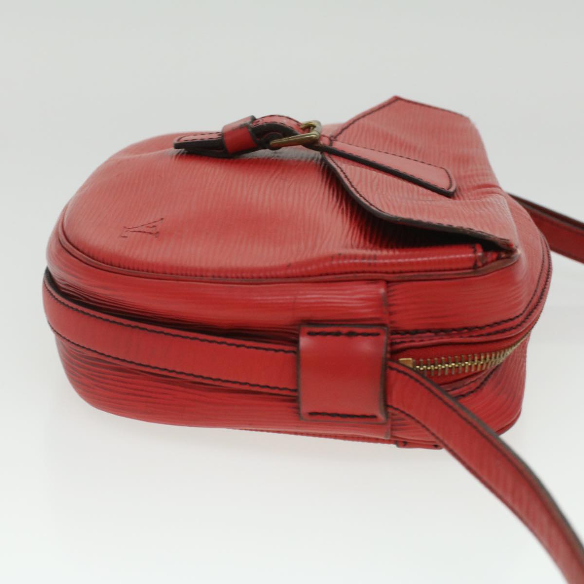 LOUIS VUITTON Epi June Feuille Shoulder Bag Red M52157 LV Auth 36897