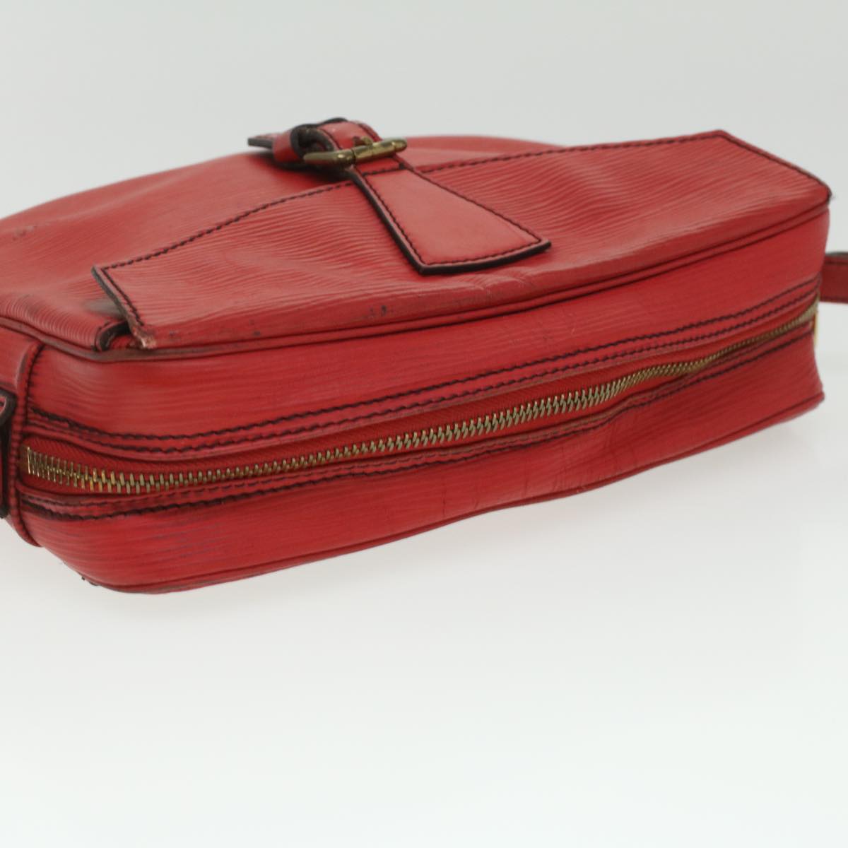 LOUIS VUITTON Epi June Feuille Shoulder Bag Red M52157 LV Auth 36897