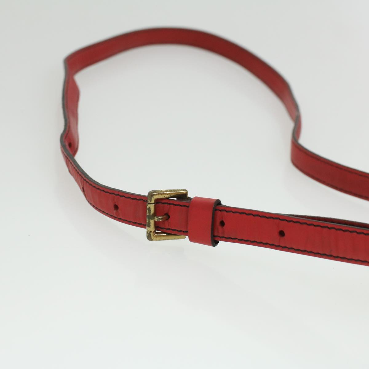 LOUIS VUITTON Epi June Feuille Shoulder Bag Red M52157 LV Auth 36897