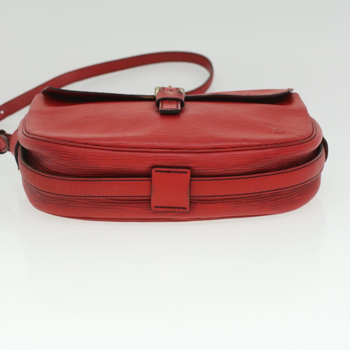 LOUIS VUITTON Epi June Feuille Shoulder Bag Red M52157 LV Auth 36897