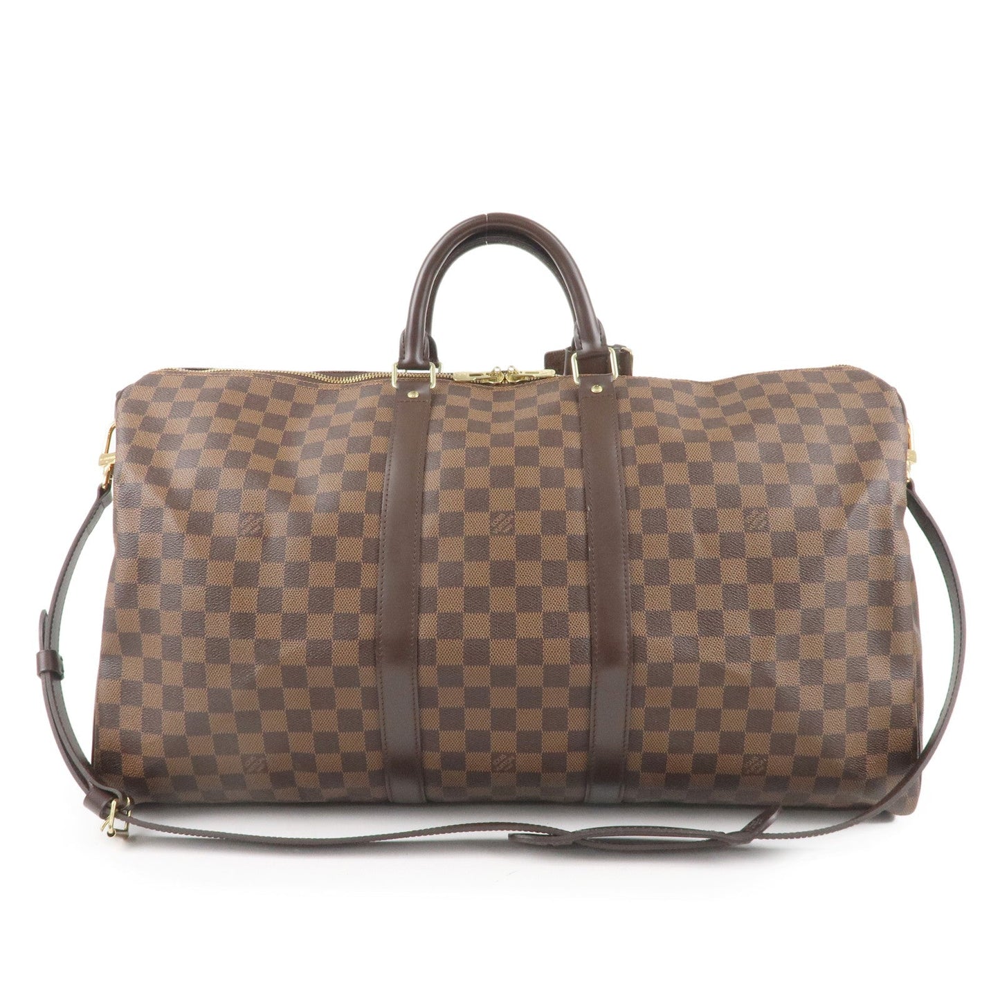 Louis Vuitton Damier Keep All Bandouliere 55 Boston Bag M41414