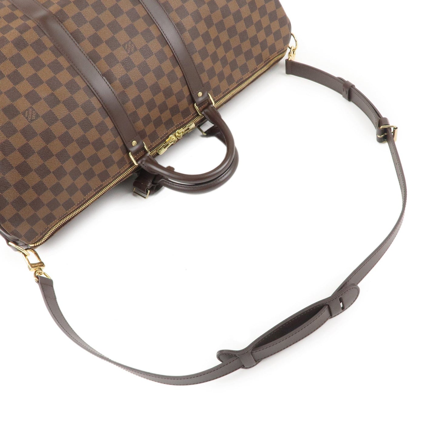 Louis Vuitton Damier Keep All Bandouliere 55 Boston Bag M41414