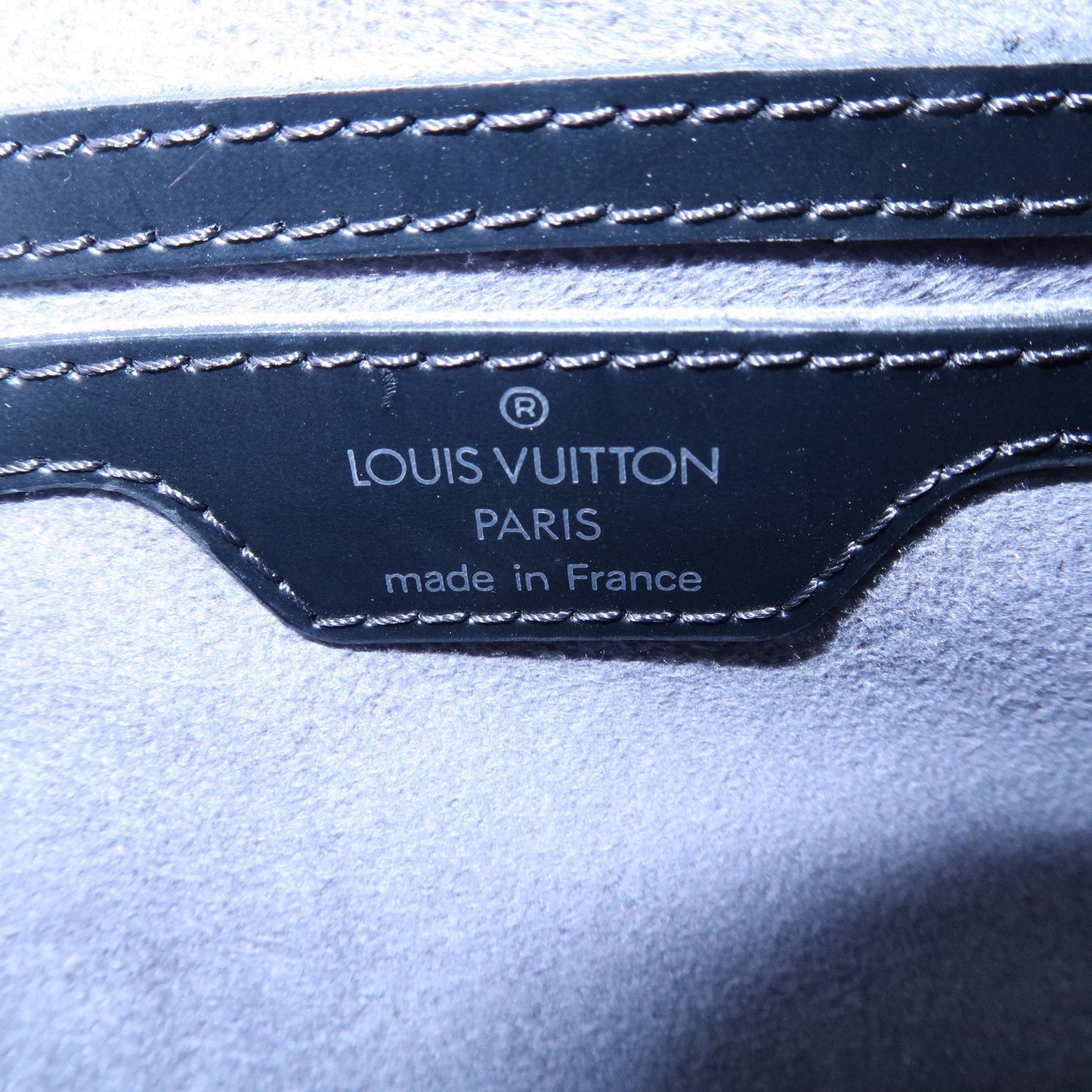 Louis Vuitton Epi Soufflot & Pouch Hand Bag Noir Black M52862