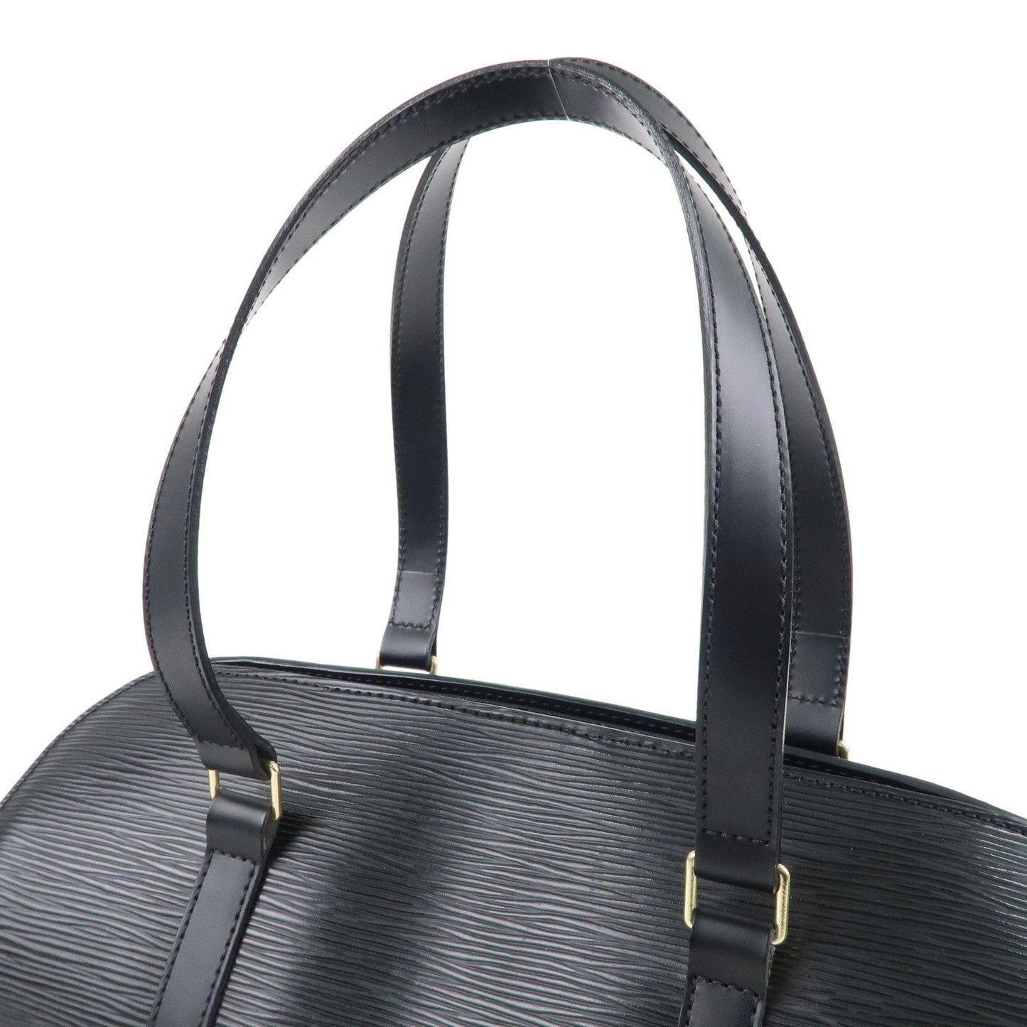Louis Vuitton Epi Soufflot & Pouch Hand Bag Noir Black M52862