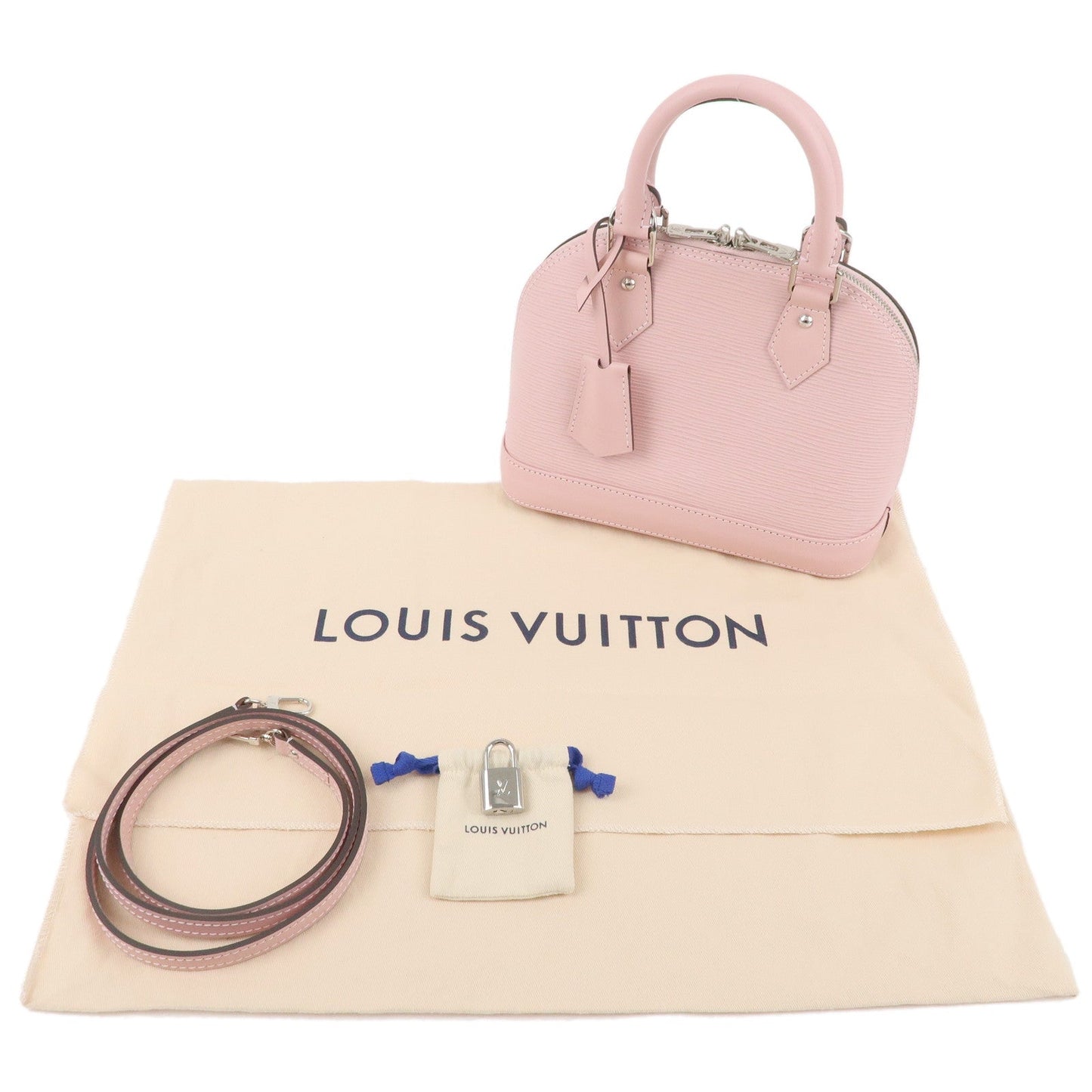 Louis Vuitton Epi Alma BB 2Way Hand Bag Rose Ballerine M41327