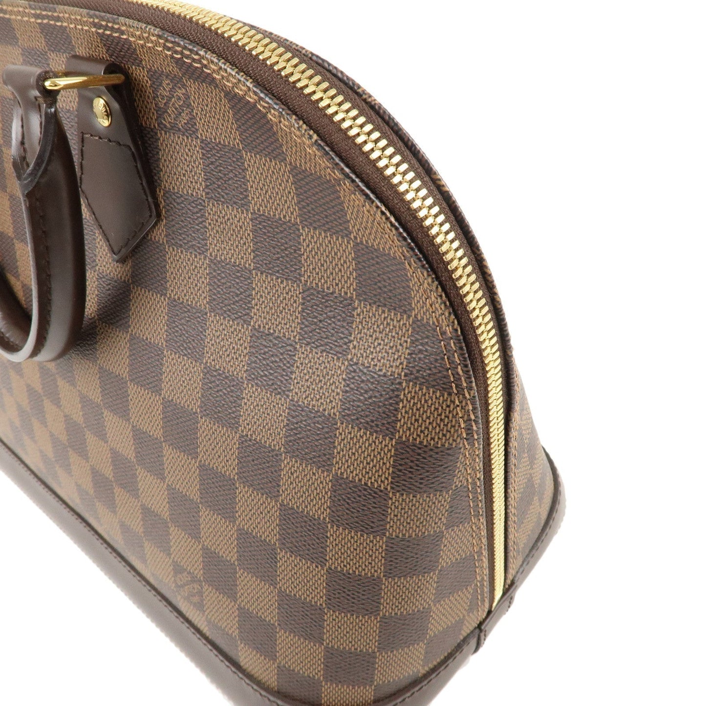 Louis Vuitton Damier Alma Hand Bag Brown N51131