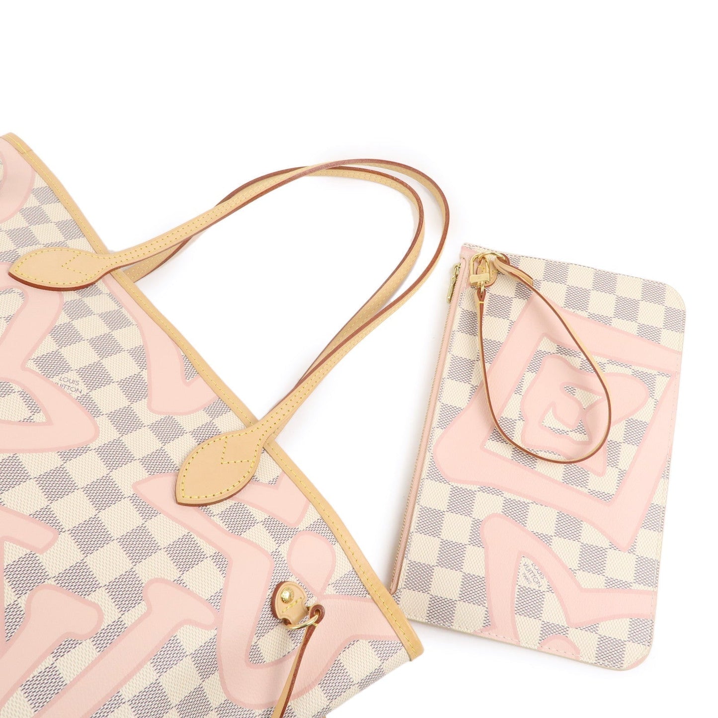 Louis Vuitton Damier Azur Tahiti Neverfull MM Tote Bag N41050