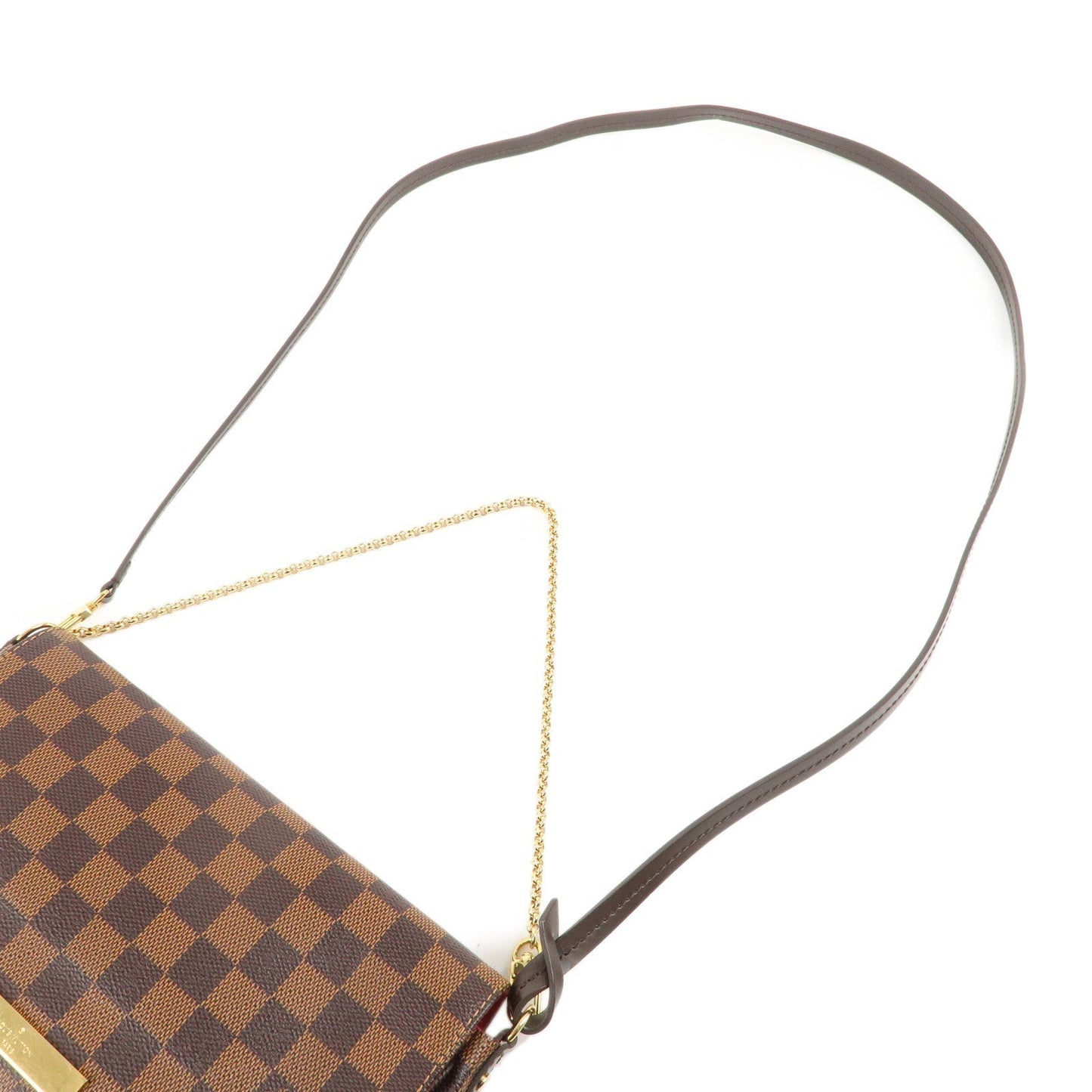 Louis Vuitton Damier Ebene Favorite MM 2Way Shoulder Bag N41129