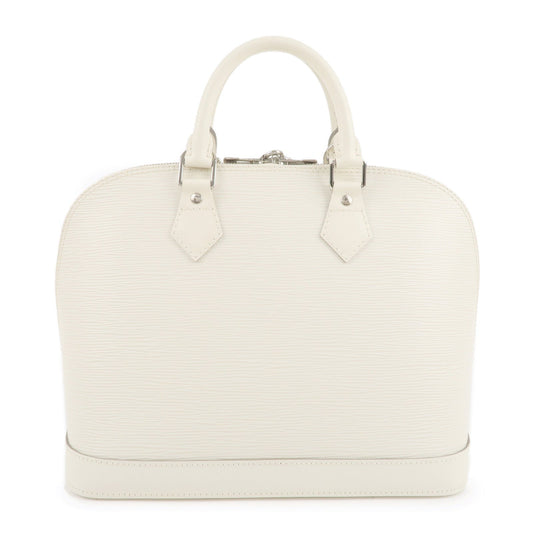 Louis Vuitton Epi Alma Hand Bag GM White Ivoire M5280J