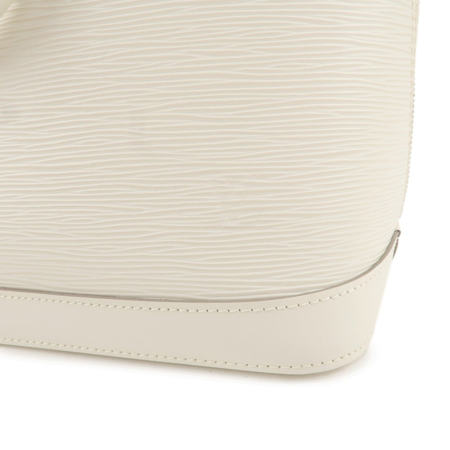 Louis Vuitton Epi Alma Hand Bag GM White Ivoire M5280J