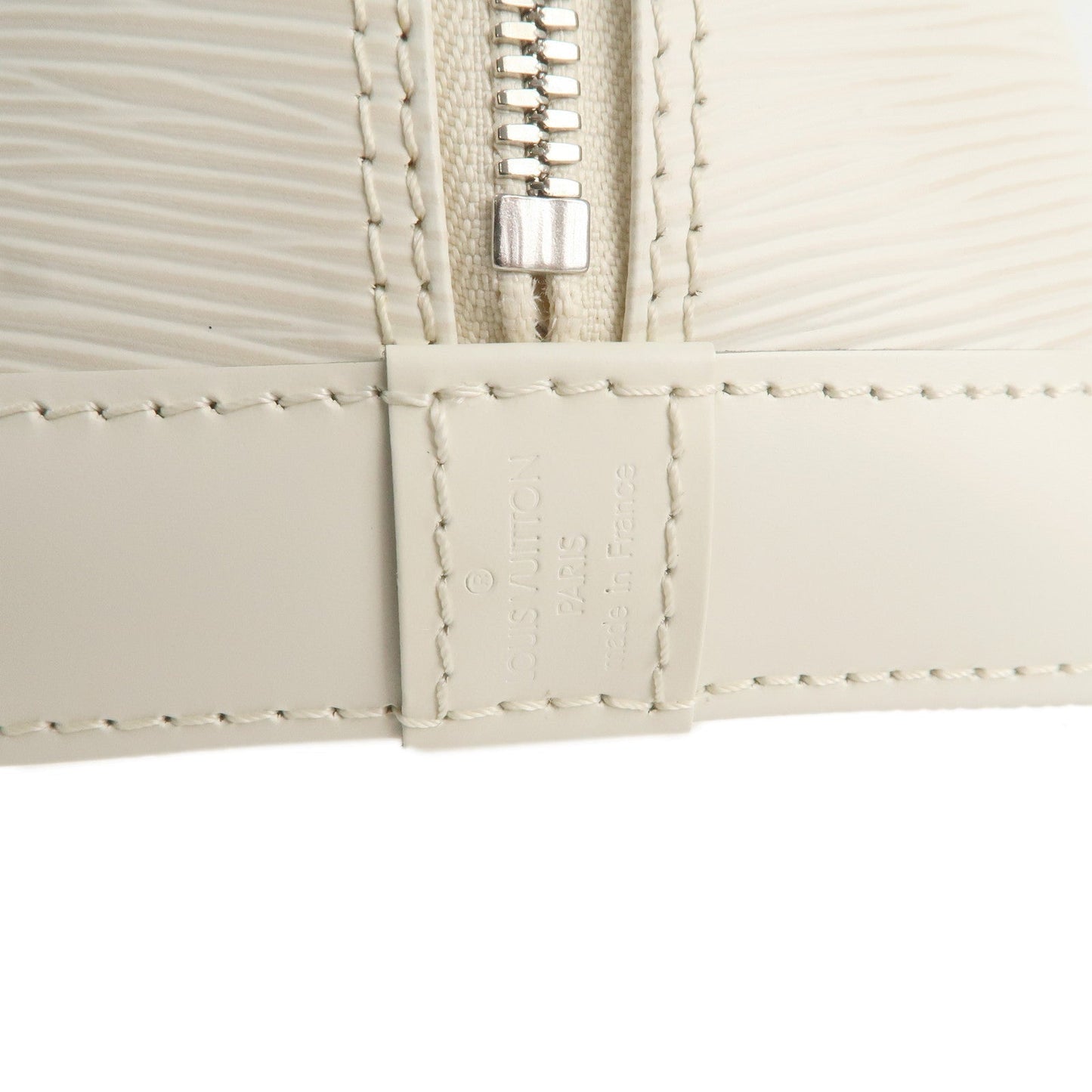 Louis Vuitton Epi Alma Hand Bag GM White Ivoire M5280J
