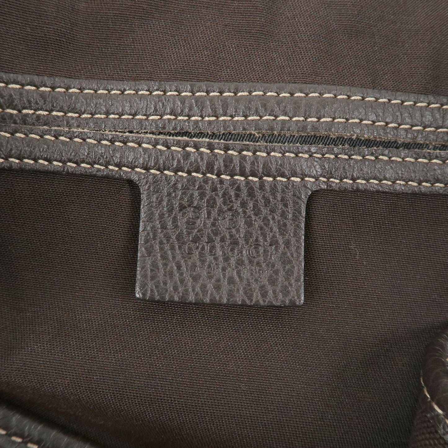 GUCCI Abbey GG Crystal Leather Tote Bag Beige 293578