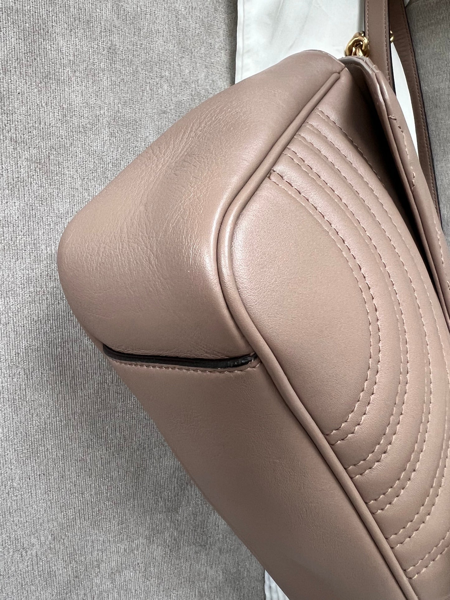 Gucci GG Dusty Pink Marmont Medium Shoulder Bag (RRP £2,340)