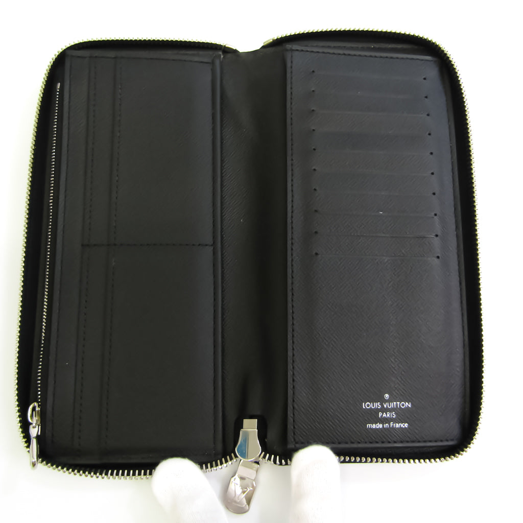 Louis Vuitton Black Leather Zippy Wallet Vertical wallet accessories