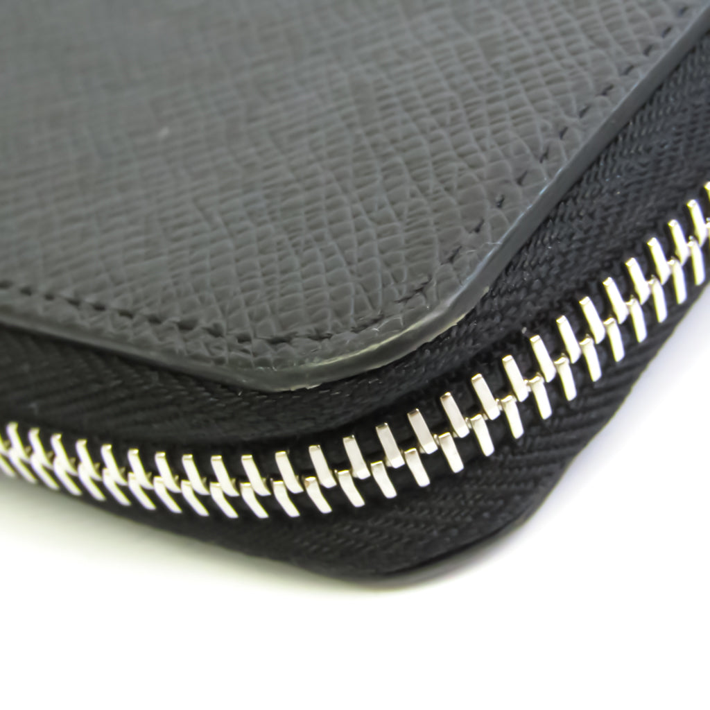 Louis Vuitton Black Leather Zippy Wallet Vertical wallet accessories