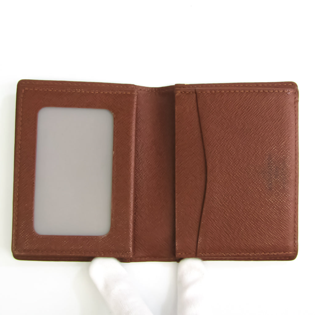 Louis Vuitton Brown Canvas Enveloppe Carte de visite wallet accessories
