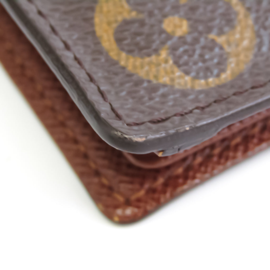 Louis Vuitton Brown Canvas Enveloppe Carte de visite wallet accessories